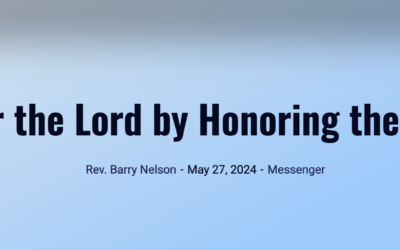 Honor the Lord by Honoring the Fallen